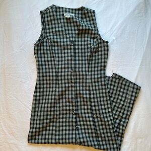 ‼️SOLD‼️Rampage checkered maxi button down dress